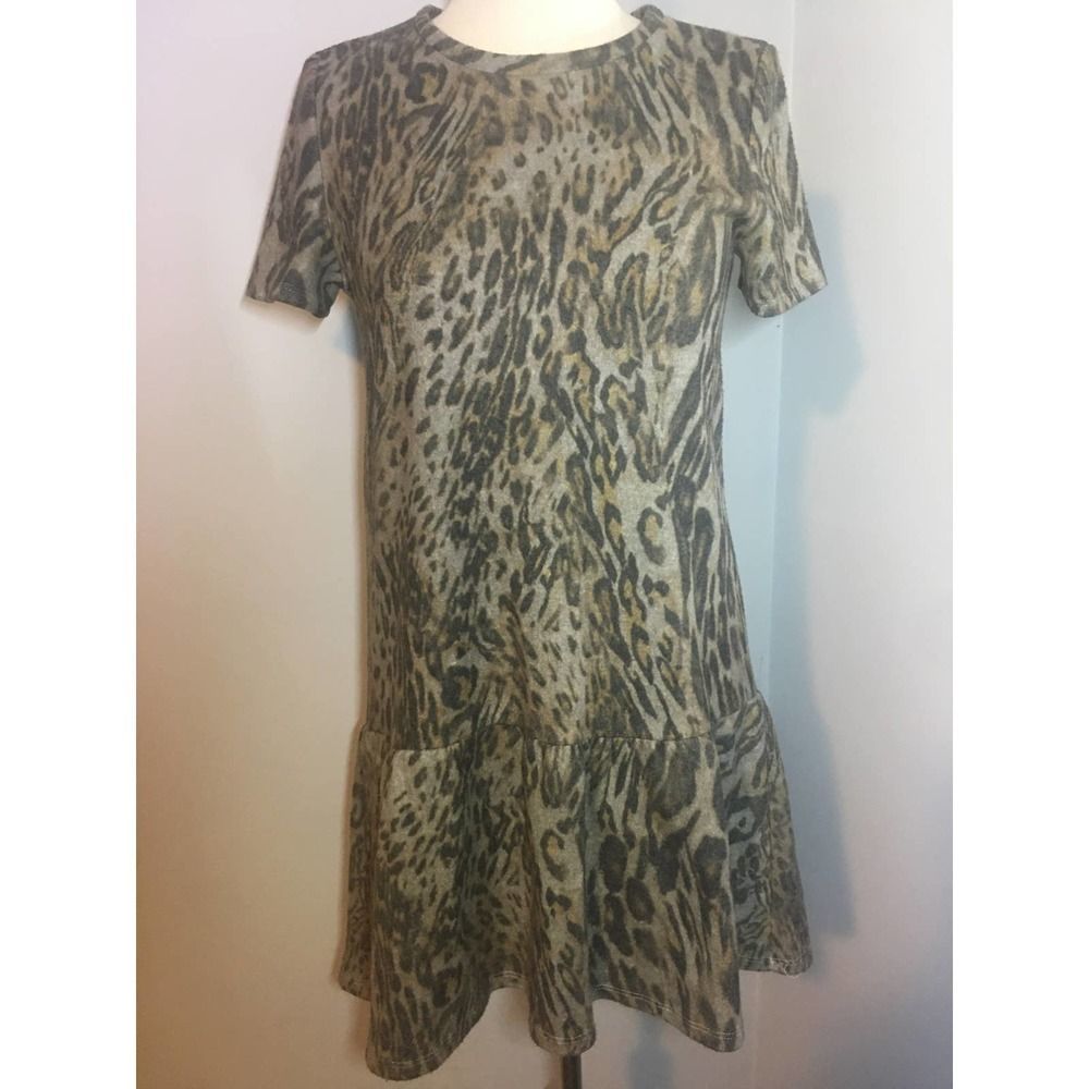 Zara Woman Animal Print Dress S - Picture 2 of 12